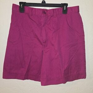 Women's Vintage Sears Dark Pink Polyester/cotton blend Shorts size 20 34in Waist